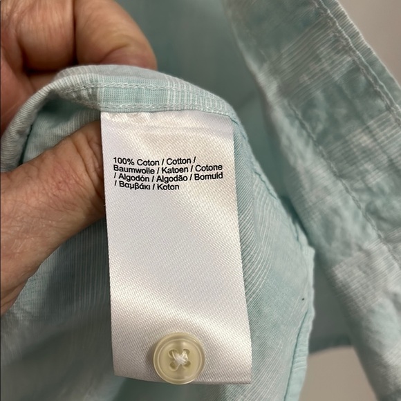 Men's Light Blue Short Sleeve Shirt - Picture 3 of 5